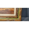 Image 3 : Original Signed Landscape Painting on Canvas with Ornate Frame