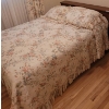 Image 1 : Double Bed with Wooden Headboard Featuring Integrated Storage