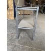 Image 2 : Two-Tier Steel Frame Shelving Unit With Particle Board Shelves