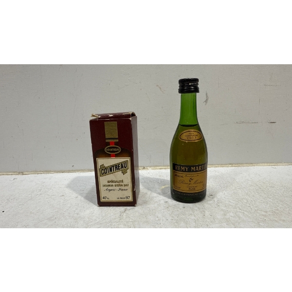 Remy Marin Cognac & Cointreau Liqueur Extra Dry 30ml Bottles - Sealed