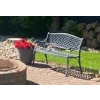Image 1 : Metal Garden Bench In Summer - Currently Under Snow