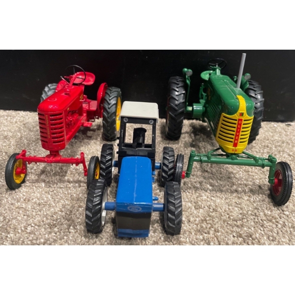 Old Metal Tractor Set of 6
