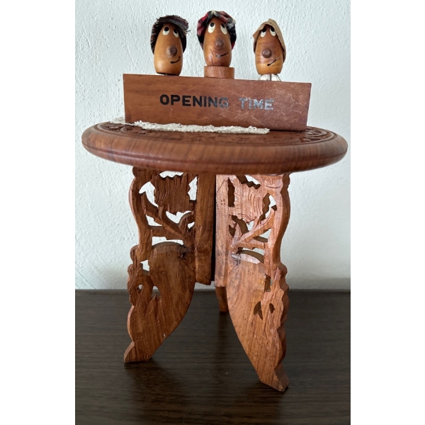 Vintage Indian Rosewood Plant Stand 10'T Collapsible 