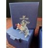 Image 2 : Swarovski Crystal Rabbit Figurines with Floral Accents (Set of 2) in Original Boxes