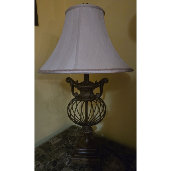 Pair of Metal Base Table Lamps (2) - 37T