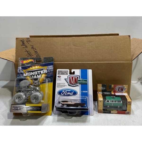 Collection of Hot Wheels Monster Jam and M2, all unopened