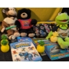 Image 2 : Childrens Lot Featuring Plushies, Twin Comforter, Books, and Novelty Lights
