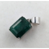 Image 2 : 2.5 ct Certified Silver Emerald gemstone Pendant ($3,815 Appraisal)