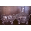 Image 4 : Crystal Stemware and Decorative Bowls Set with Etched Design