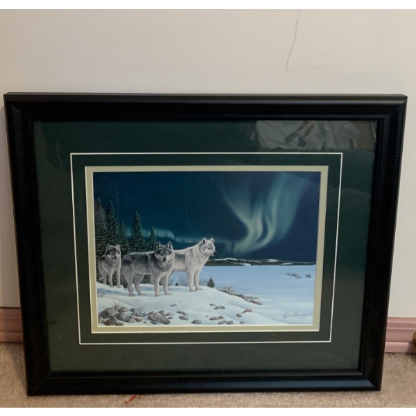 Tyler Thompson Northern Lit Wolf Dance 13x11