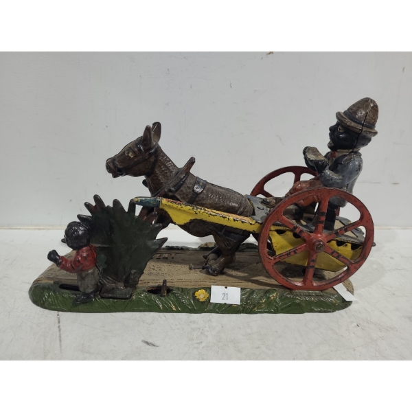 Vintage Coin Bank: "Bad Accident" 9.5 W, 6 T 