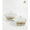 Image 3 :  Corning Ware Blue Cornflower &  Corning Ware Casserole "L'Echalote La Marjolaine" Dishes .