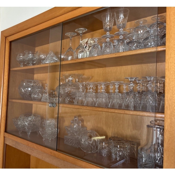 Massive Crystal Collection - Fine Lead Crystal Servingware 80+ Pieces 