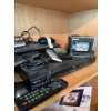 Image 4 : Two Wooden Shelving Unit with Assorted Electronics and Accessories