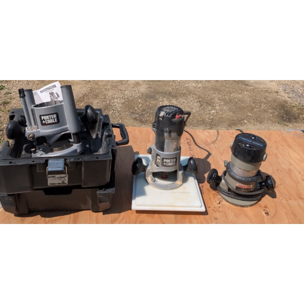 Porter Cable Collection - Router Base Model 1001, Heavy Duty Router Model 890, Router Model 8931