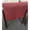 Image 2 : Pair of Chairs w/ Maroon Upholstery 21 W, 22 D, 31 T