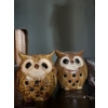 Image 2 : Decorative Owl Collection #4 -  Hand Carved & Painted Wood Own By Zim (20T) w/ Costume Jewelry, More