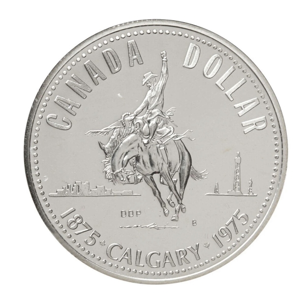 1975 $1 Calgary Centennial - Silver Dollar