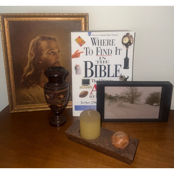 Religious Display Items & Reference Book Titled ''Where To Find It In The Bible"