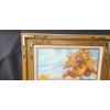 Image 2 : Original Signed Landscape Painting on Canvas with Ornate Frame