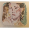 Image 1 : Signed Selfridge 98 -Decorative Plate w/Hand Painted Portrait Of A Woman 18x18