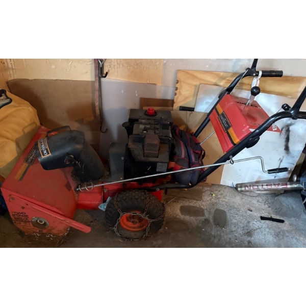 Vintage Mastercraft Snowblower, Unknown Condition 