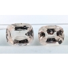 Image 1 : 9.45 ct Certified Pink Morganite gemstone Pair ($10,255 Appraisal)