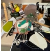 Image 1 : Bundle Of Kitchen Needs  Knives, Grater, Scissors, Measuring Spoons, Pepper Mill, Flipper & More
