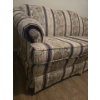 Image 2 : Fabric Patterned Vintage Couch By: Palliser, Design: Rose Garden Cobalt -  82W, 36D, 34T 
