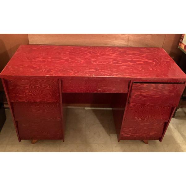Vintage Wood Desk/Vanity 47x18x31