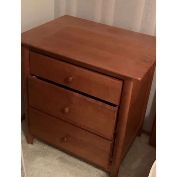 Cherry Oak Bedside Table 24x17x27