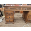 Image 4 : Old Charm Furniture by WoodBros Beautiful 3 Piece Desk with Red and Gold Top- 32"H x 54"W x 30"D