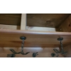 Image 4 : Wooden Wall Shelf w/ Cubbies and Hooks 47 W, 9 D, 10.5 T 