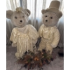 Image 1 : Vintage Tilly Collectible Wedding Bears - Bride & Groom 3ft Tall