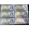 Image 2 : Canadian $1 Bills Consecutive Serial Numbers