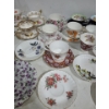 Image 3 : China: Royal Swan, Royal Albert, More- B&W Deep Plate 11 X 10 and Glass Vase 6" Top, 10 T