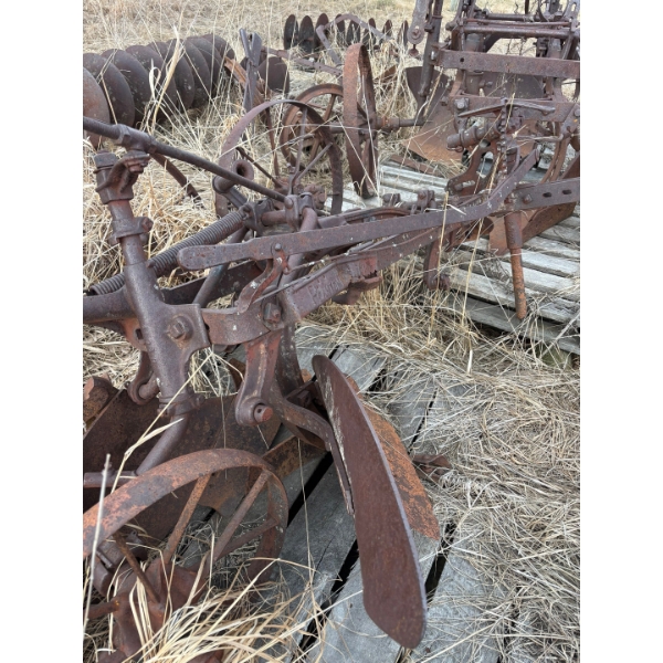  antique horse drawn plough cast iron great for yard ornaments or that Farm are looking for projects