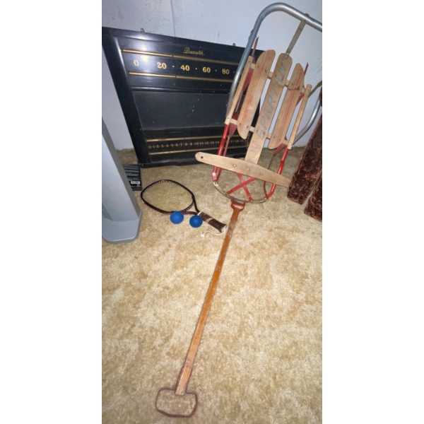 Antique 'Sparten' Tabogan 31L w/ Collectable Scoreboard 26W