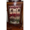 Image 1 : Antique Glass & Wood Cabinet, Contents NOT Included -  23W, 12D, 48T