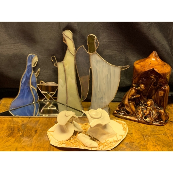 Nativity Sets - Handmade, Wax, & Stained Glass 