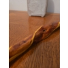 Image 5 : Carruth Studio Lovely Concrete  Shepard w/ Brass Handle Burl Wood Cane (34T) 