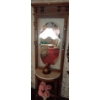 Image 1 : Lovely Wooden Stand with Mirror and Marble - 27W, 13D, 79T 