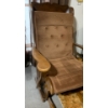Image 2 : Vintage Glider Walnut Wood w/ Velvet Upholstery 38x40