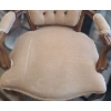 Image 3 : Upholstered Chair w/ Button Back Design and Wood Frame 22 W, 19 D, 35 T  