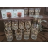 Image 2 : Set Of Pretty Floral Water Glasses w/ Matchin Floral Jug