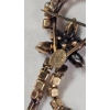 Image 8 : Three Vintage Green Gold-Tone Rhinestone Brooches with Green and Clear Stones