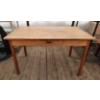 Image 1 : Rustic Wooden Desk/ Farm Table with Singular Drawer- 50"W x 30"D x 30"H