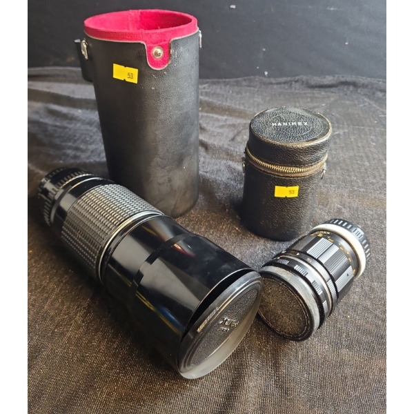 Pentax and Hanimex Camera Lenses