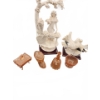 Image 1 : Giuseppi Armani Porcelain Figurines and Pink Depression Glass Collection