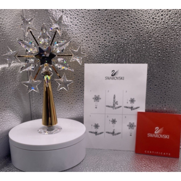Swarovski Crystal Gold Coloured Christmas Tree Topper